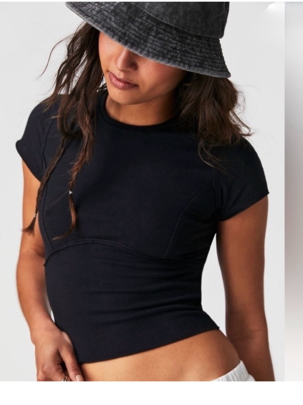 Black Denim Bucket Hat - Unbranded